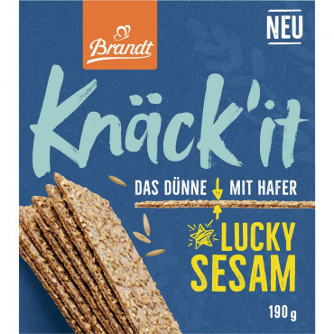 Knäckebrot Knäck`it Das Dünne, Lucky Sesam
