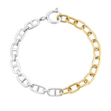 Damen Armband aus Edelstahl, teilvergoldet (4056867028172)