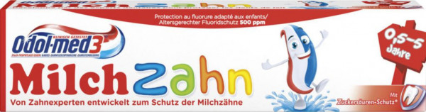 Kinder Zahncreme, Milchzahn (12 x 50 Milliliter)