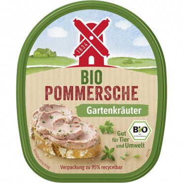 Bio Pommersche Streichwurst, Gartenkräuter