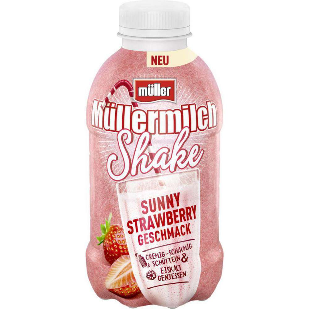 Müllermilch Shake, Sunny Strawberry von Müller ⮞ Globus