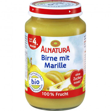 Babynahrung Früchte Birne/Marille, nach 4. Monat