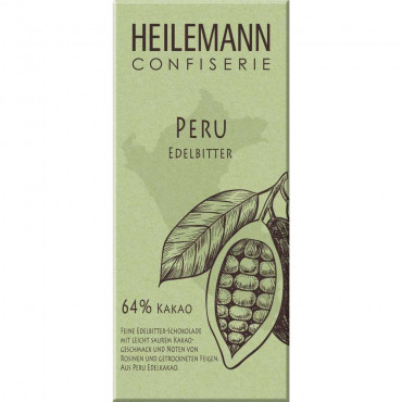 Tafelschokolade, Peru, Edelbitter 64%