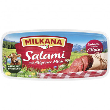 Schmelzkäse Salami von Milkana ⮞ Schauen Sie vorbei | Globus