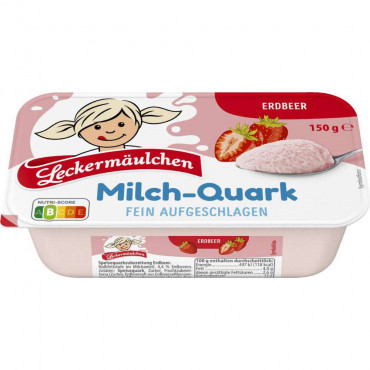 Milchquark, Erdbeere