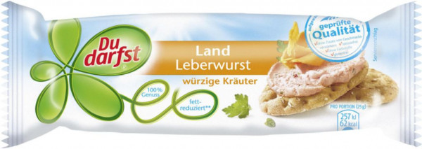 Land Leberwurst, würzige Kräuter
