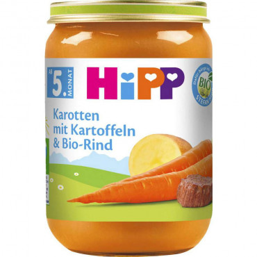 Babynahrung Menü, Karotte/Kartoffel/Bio-Rind