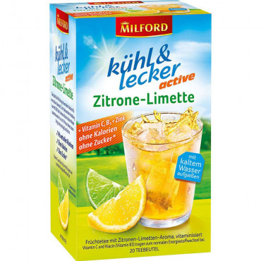 Früchte-Tee kühl & lecker active, Zitrone-Limette