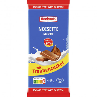 Tafelschokolade Noisette, Laktose-/Glutenfrei