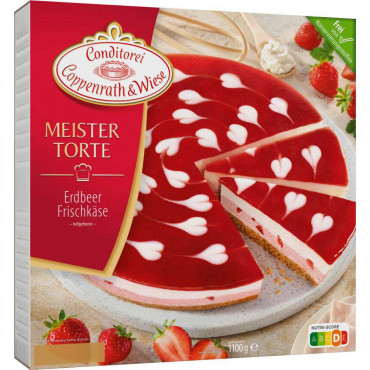 Meistertorte, Erdbeer-Frischkäse, tiefgekühlt