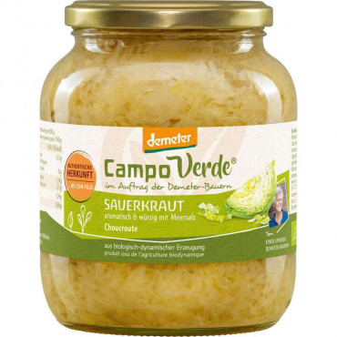 Bio Demeter Sauerkraut aromatisch/würzig, mit Meersalz