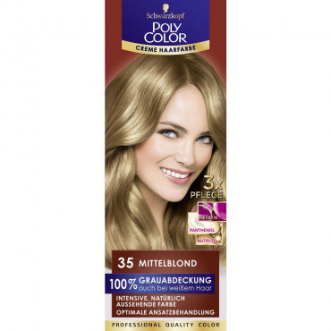Haarfarbe Poly Color, 35 Mittelblond