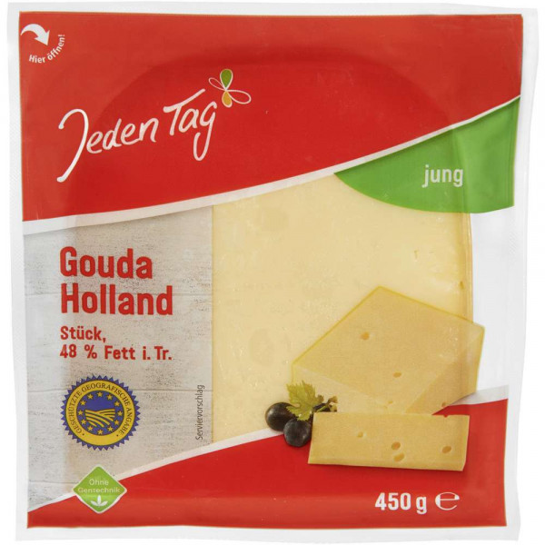 Holland Gouda jung, 48% Fett