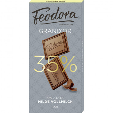 GrandOr Tafelschokolade, Milde Vollmilch 35%