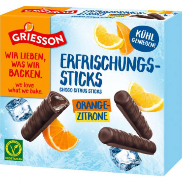 Schoko-Zitrus Erfrischungs-Sticks
