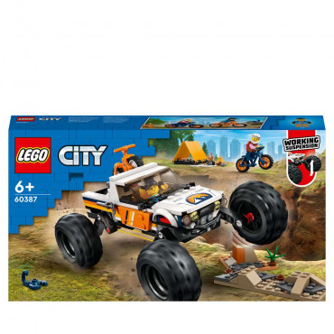 LEGO City 60387 Offroad Abenteuer, Monster Truck Spielzeug für Kinder