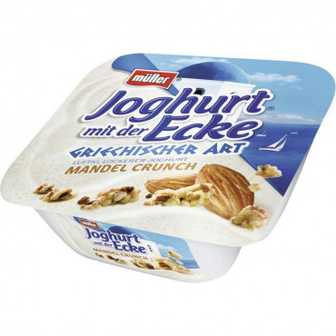 Joghurt mit der Ecke Griechische Art, Mandel Crunch
