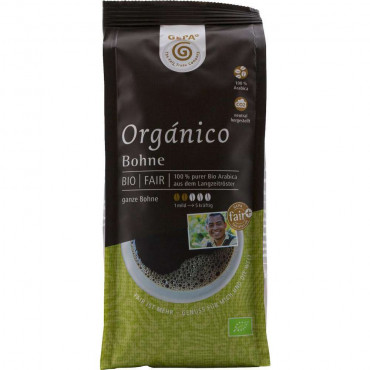 Bio Kaffee Orgánico naturmild, ganze Bohne