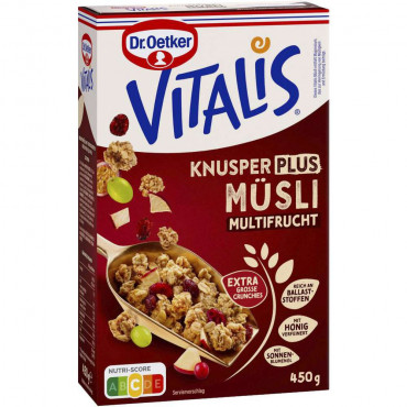 Knusper-Müsli Vitalis, Plus Müsli, Multifrucht