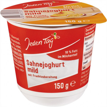 Sahnejoghurt mild, Pfirsich-Maracuja