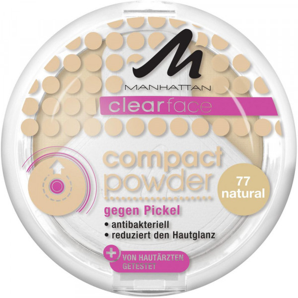 Clearface Compact Powder, Natural 77