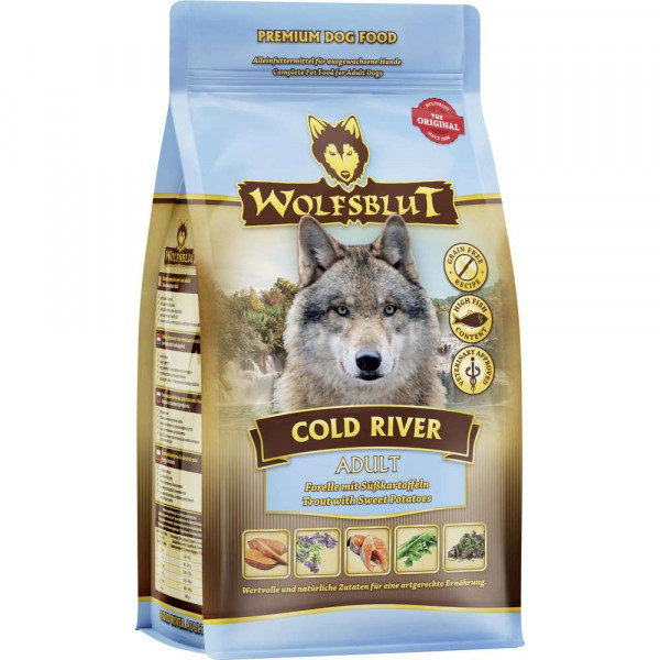 Hunde-Trockenfutter Cold River, Adult, Forelle/Süßkartoffel