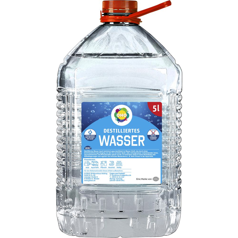 Destilliertes Wasser - Aqua dest 5 Liter, 11,52 €