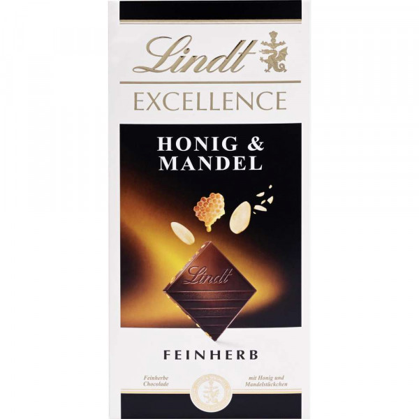 Tafelschokolade, Excellence, Honig & Mandel, Feinherb