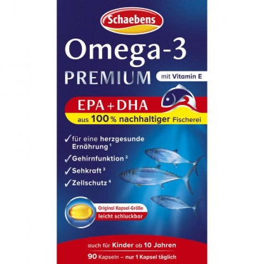Omega 3-Kapseln aus Lachs- & Fischöl