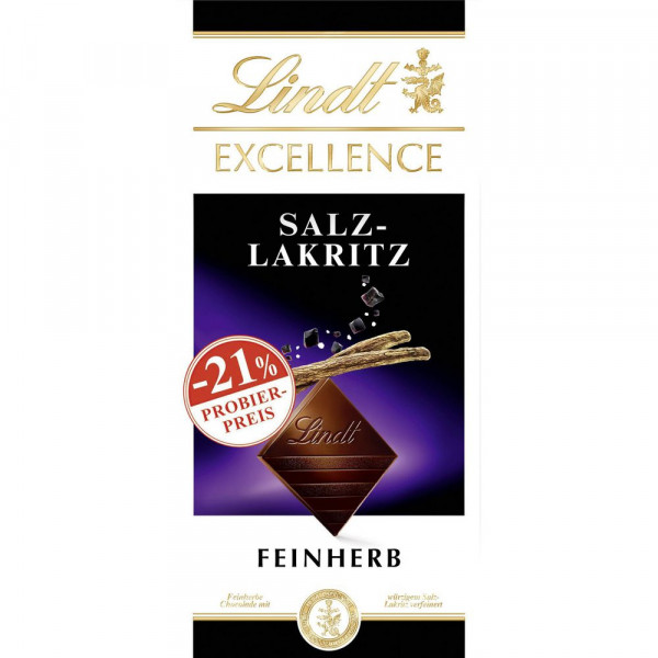 Tafelschokolade Excellence, Salz-Lakritze