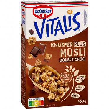 Knusper-Müsli Vitalis, Plus Double Chocolate