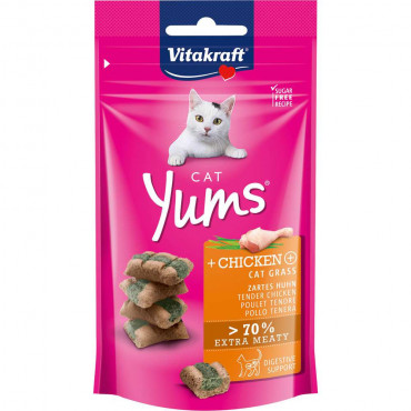 Katzen-Snack Yums, Huhn/Katzengras