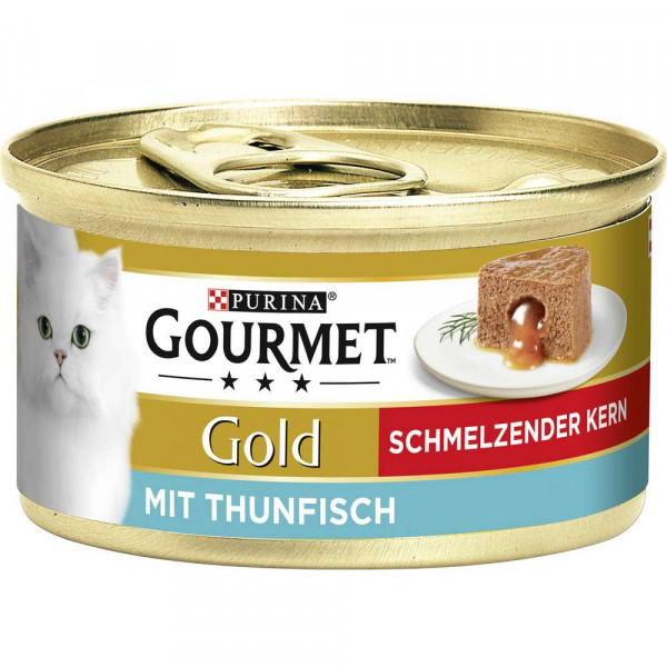Katzennassfutter Gourmet Gold, Schmelzkern/Thunfisch
