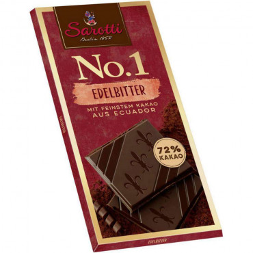 Tafelschokolade No. 1, Edelbitter 72%