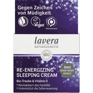 Bio Nachtcreme, Re-Energizing Sleeping Cream, in Tiegel