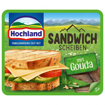 Schmelzkäse-Sandwich Scheiben, Gouda