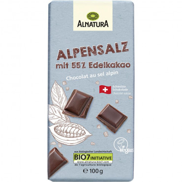 Bio Tafelschokolade, Alpensalz/ Edelkakao