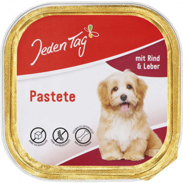 Hunde-Nassfutter Feine Pastete, Rind/Leber