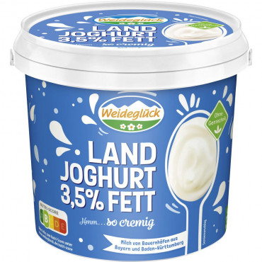 Landjoghurt, mild 3,5% Fett