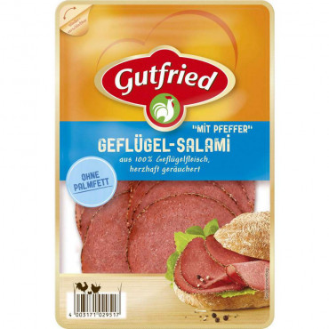 Geflügel-Salami, mit Pfeffer