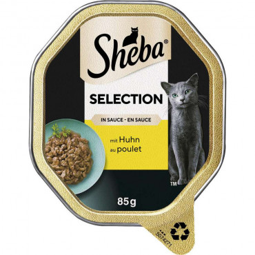 Katzen-Nassfutter Selection in Sauce, Häppchen mit Huhn