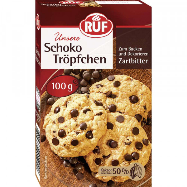 Cookies Backmischung Schoko Tröpfchen, Zartbitter