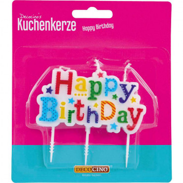 Kuchenkerze Happy Birthday