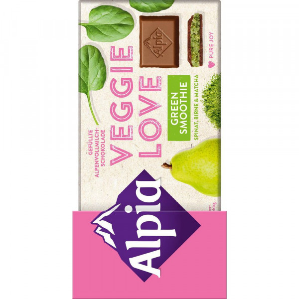 Alpenvollmilchschokolade, Veggie Love, Green Smoothie