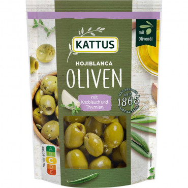 Oliven mit Knoblauch und Thymian