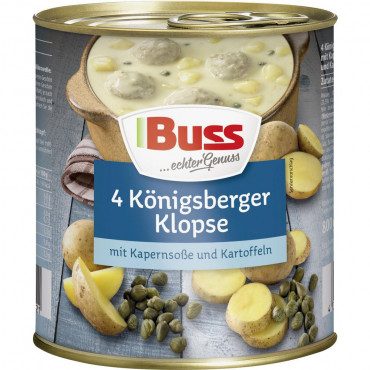 Königsberger Klopse mit Kapernsoße & Kartoffeln