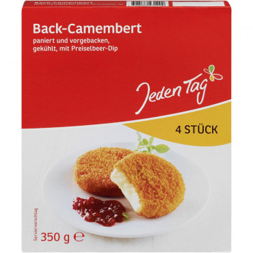 Back-Camembert mit Preiselbeer-Dip
