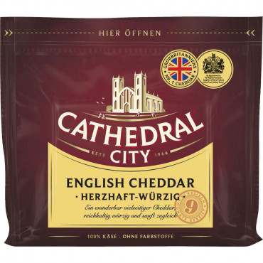 English Cheddar Reibekäse, herzhaft-würzig