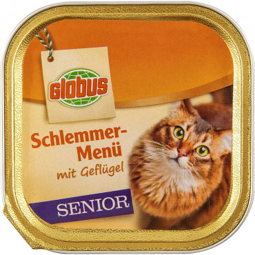 Katzen-Nassfutter Schlemmermenü, Geflügel Senior