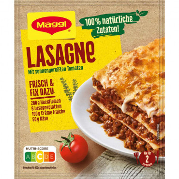 Gewürzmischung Fix, Lasagne 100 % natürliche Zutaten